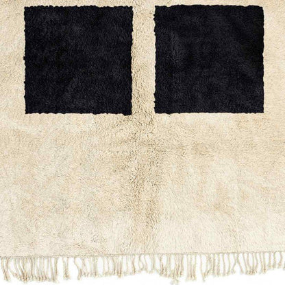 Tazewwut Beige Black Rug