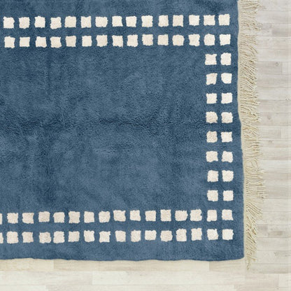 Anamar Blue White Area Rug