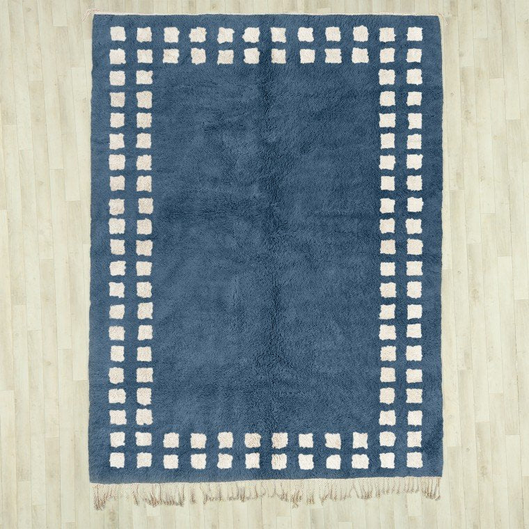 Anamar Blue White Area Rug