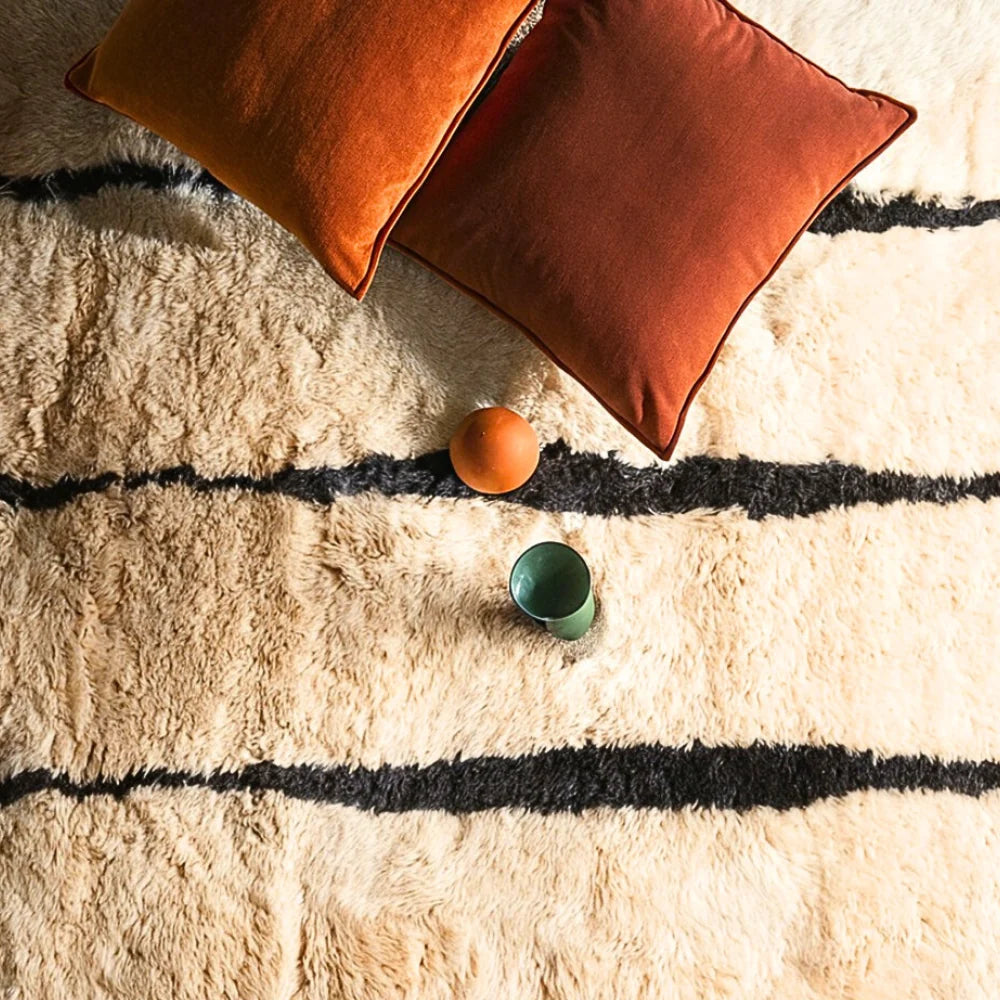 Taz Beige Abstract Rug